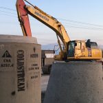 Sewer upgrades & road widening | Coldstream Concrete