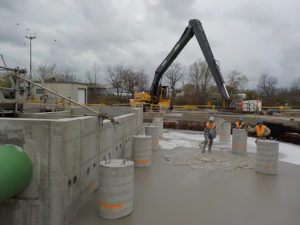 sarnia ontario oily and storm water sump pit heavy precast concrete