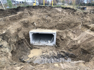 Foxwood subdivision london ontario infrastructure heavy precast concrete box culverts pipe drainage